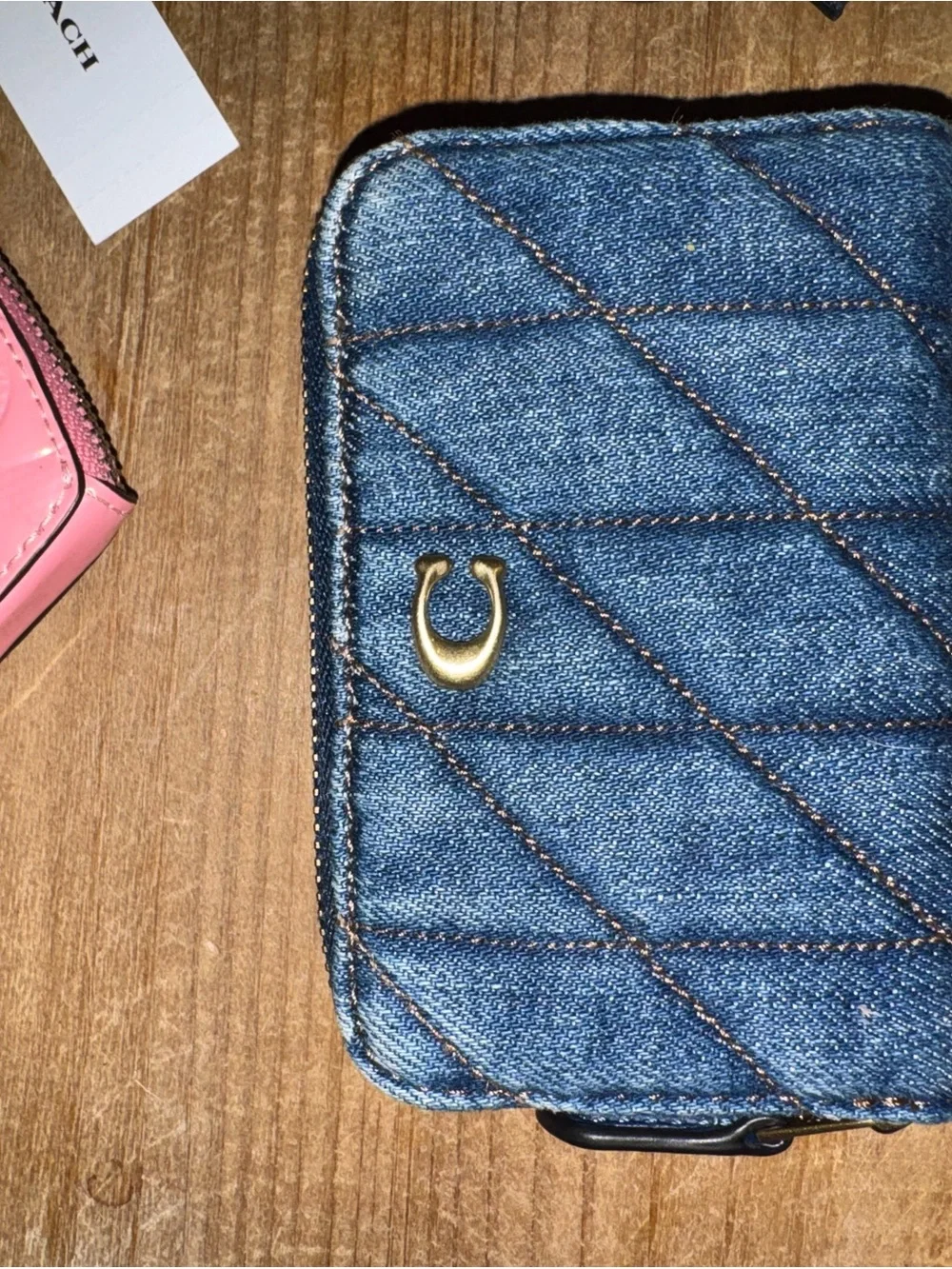 Coach Denim Chain Tabby 30 + Matching Wallet